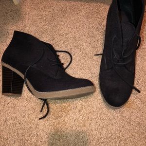 Heeled booties from old navy
